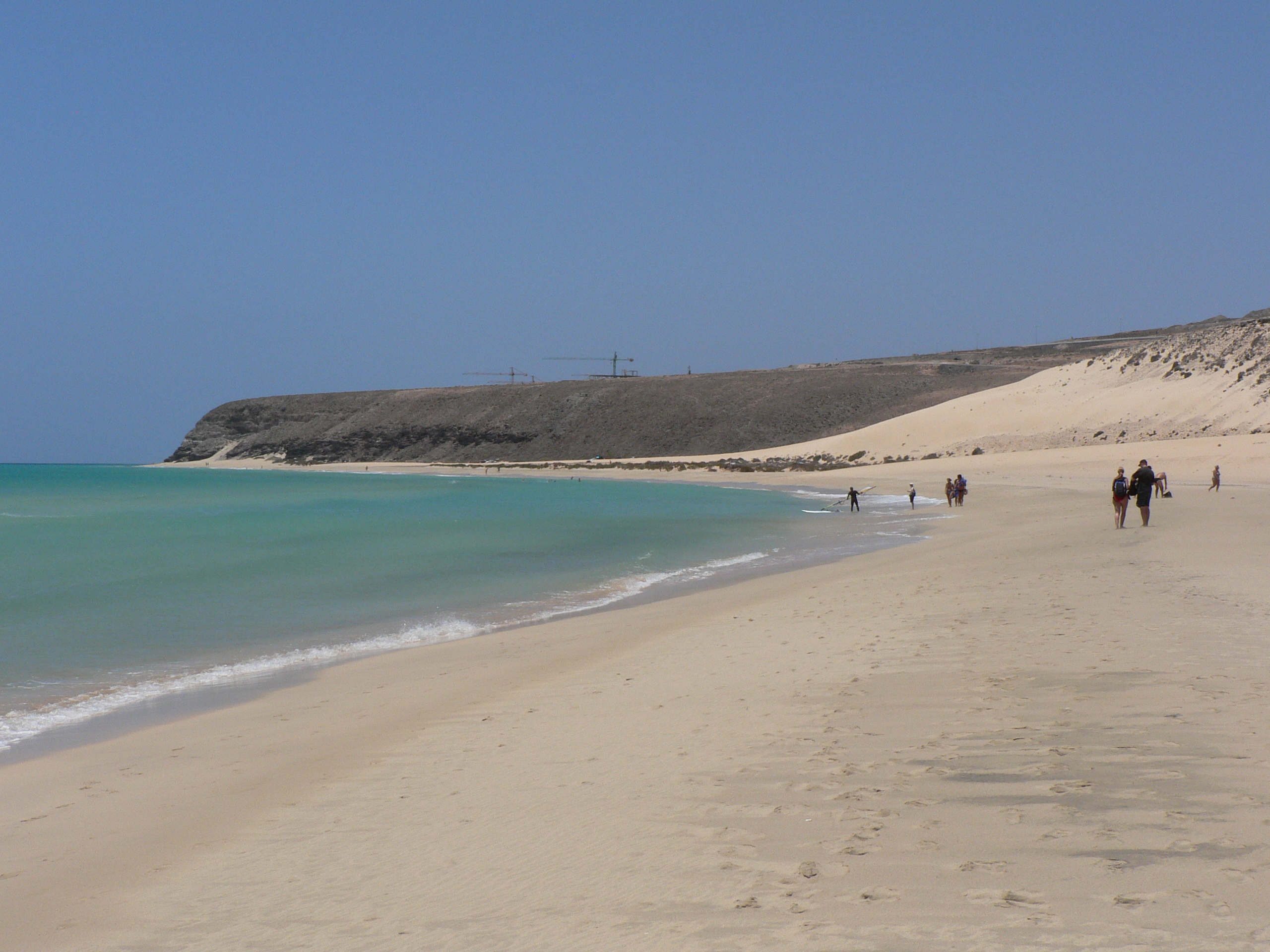 Laguna y arena en Sotavento